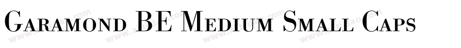 Garamond BE Medium Small Caps & Oldstyle Figures字体转换